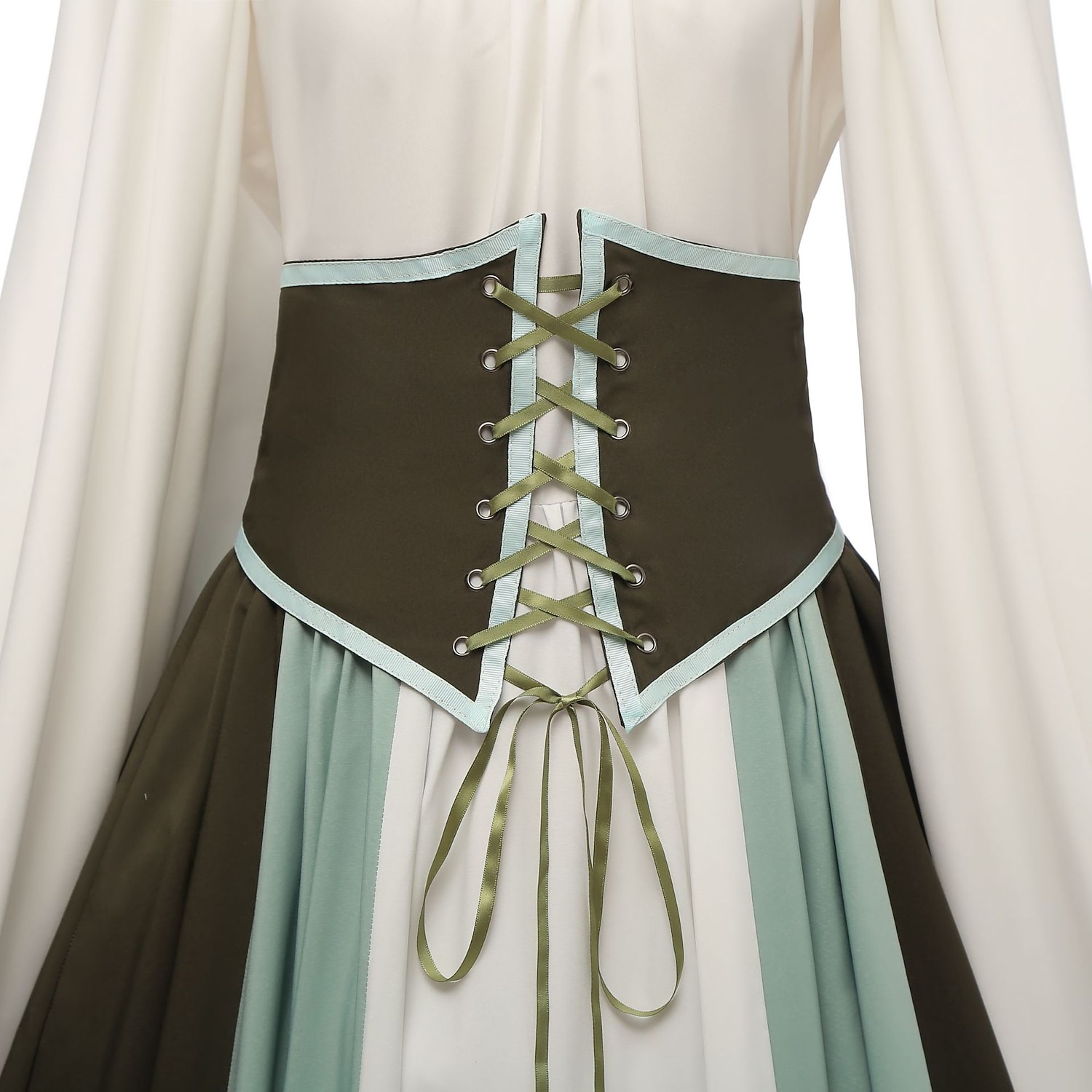 Retro / vintage Keskiaika Renessanssi Mekot Chemise Päälysasu Rouva Viikinki Haltia Väripalikka Naamiaispuku Naisten Kelttiläinen Fantasia Karnevaali Naamiaiset Juhla Rento / arki Aikuisten Leninki 2026 - $55.99 –P9