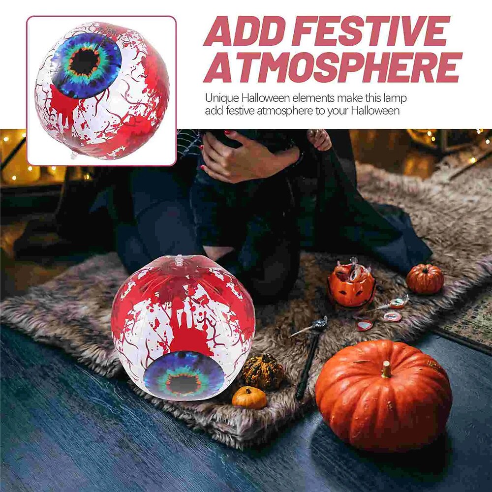 Halloween decoraties led opblaasbare oogbal licht met afstandsbediening rgb kleurrijke led lichtbal buiten binnenplaats gloeiende bal 2025 - $11.49 –P4