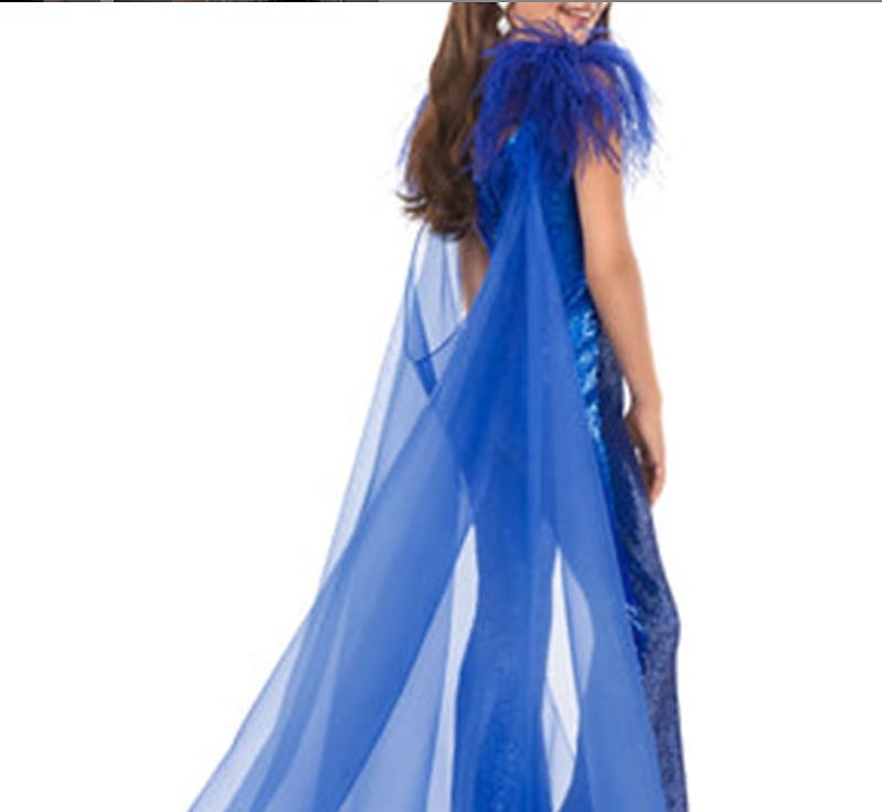 Jumpsuits Bodenkurzlänge Blumenmädchen Kleid Federkleid Modenschau  Auftritte Junior Süßes Abschlussballkleid Organza mit Federn  Fell Funkel  Glänzen Disco Fit 3-16 Jahre Kleid zum Beeindrucken 2025 - $117.99 –P2