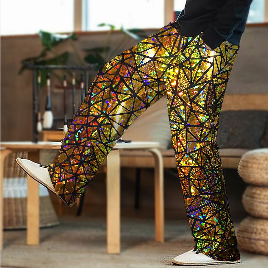 UShape | Geometrical Printed Leggings - Legging Bay