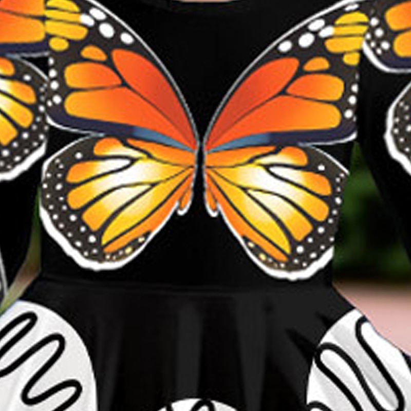 ragazze' 3D Pop art Farfalla Vestito Manica lunga Stampa 3D Estate Autunno Sportivo Giornaliero Per eventi stile sveglio Informale Bellissimo Bambino 3-12 anni Abito casual Abito linea A Sopra il del 2025 a $16.99 –P5