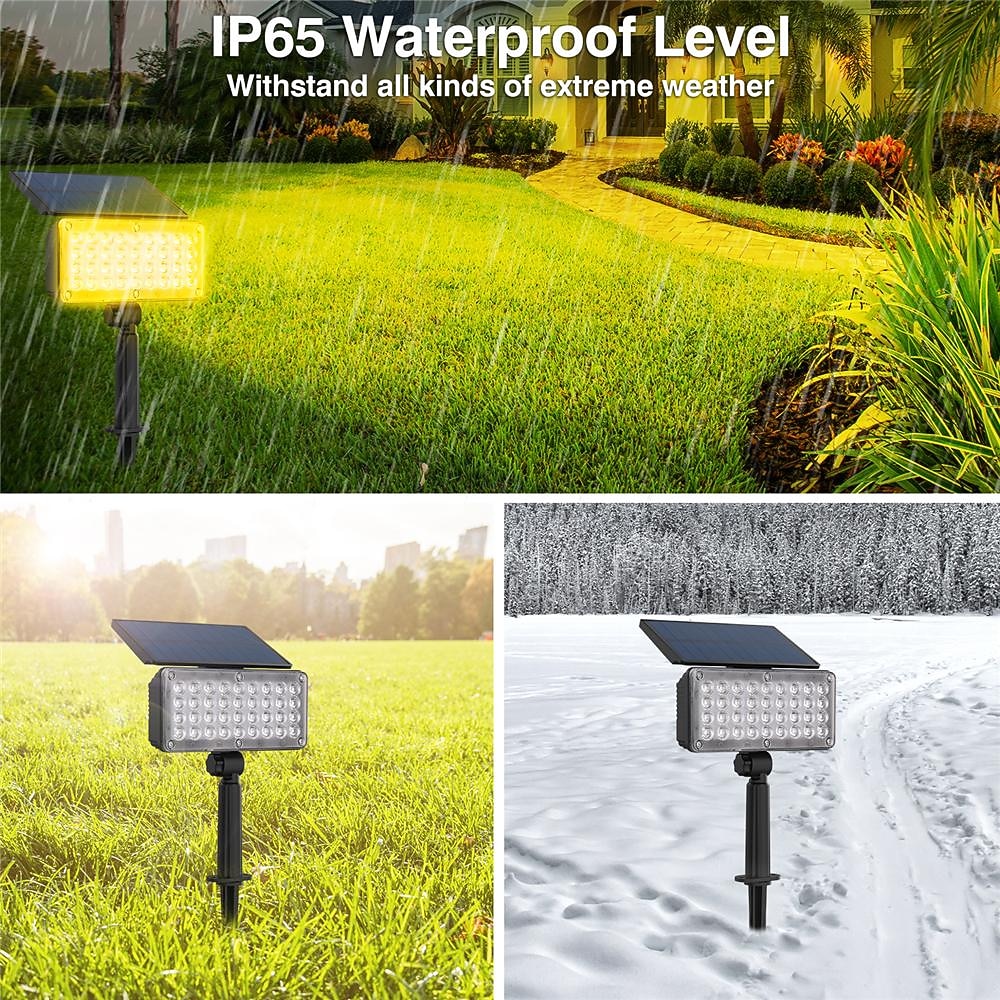 Colorful RGB Solar Lawn Lamp Ground Insertion and Projection Lamp Outdoor Bright Courtyard Landscape Tree Lighting and Spotlights 2025 - $22.99 –P5