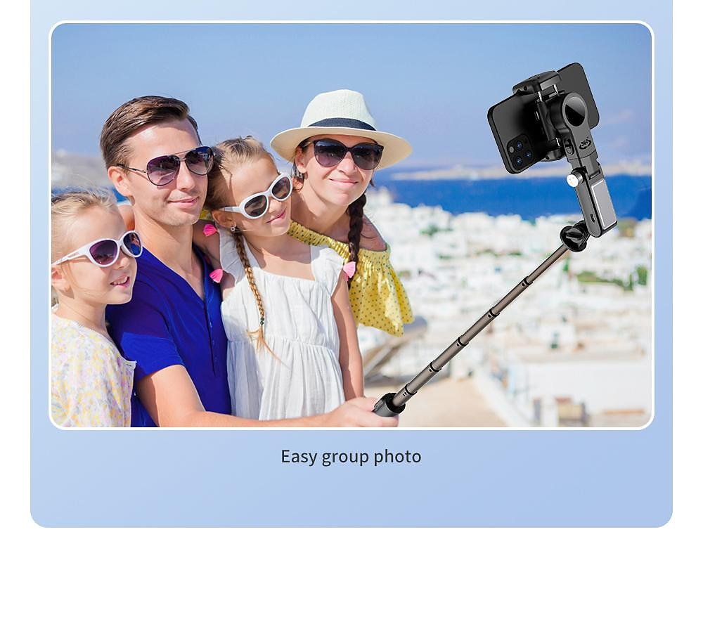 Desktop Gimbal Selfie Stick Tripod Stabilizer with Light Remote Following Foldable for Smartphone iPhone 13 Xiaomi for Video Q18 2025 - $67.99 –P12