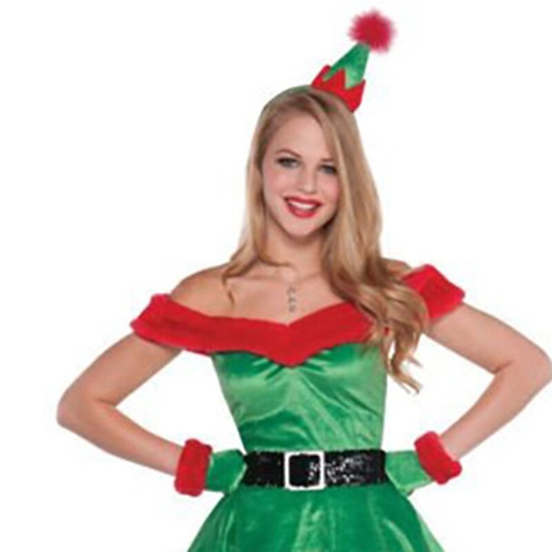 jultomten Alf Mrs.Claus Kläder Julhatt Fin julklänning Dam Jul Karnival julafton Jul Vuxna Fest Jul Klänning Skärp Hatt 2025 - $37.99 –P2