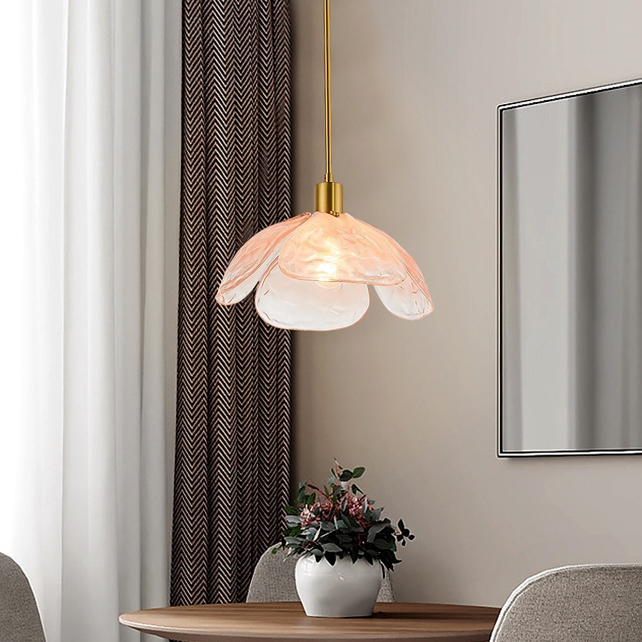 lampada a sospensione a led in vetro lampada da soffitto moderna in vetro soffiato a mano industriale led creativo loft bar cucina lampada da soffitto decorazione della casa installazione rosa verde del 2025 a $279.99 –P7