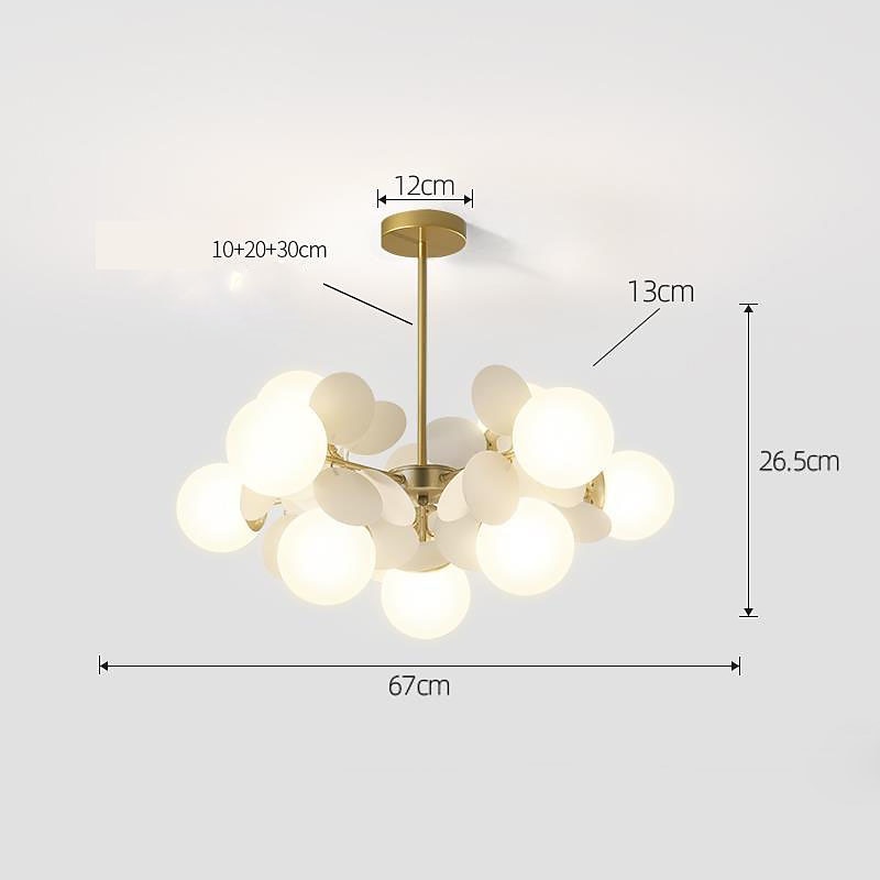 candelabru sputnik modern acrilic pandantiv 8/10/12 cap plafoniere creative corpuri de iluminat, pentru restaurant living dormitor cafenea art deco 110-240v 2025 - $343.99 –P4