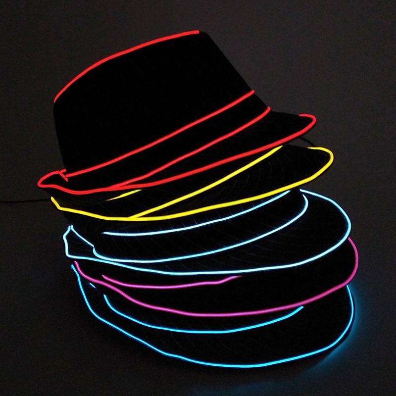 Luminous Hat Gentleman Performance Hat LED Glow Top Hat Party Gift Birthday Wedding Costume Christmas Halloween Supplies 2025 - $28.99 –P1
