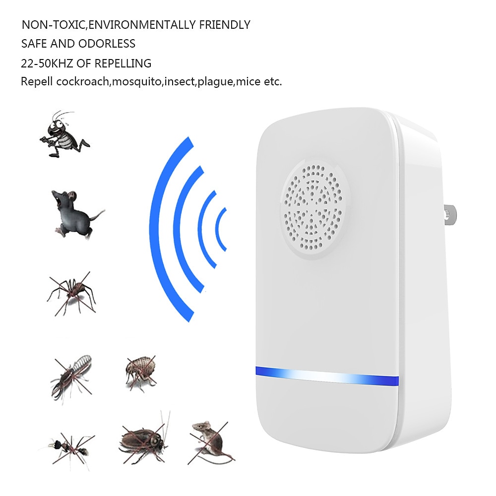Ultrasonic Mosquito Repellent Insect Repellent Rat Repellent Household Mosquito Repellent Lamp Cockroach Repellent Artifact Inte 2025 - $8.49 –P8
