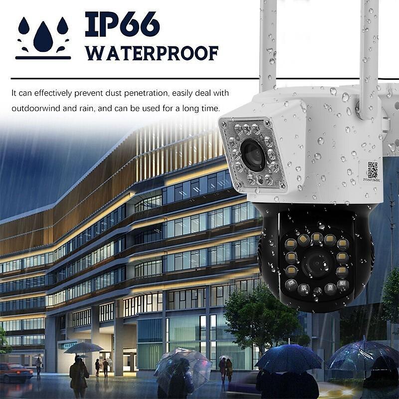 2MP Double Lens Camera, WiFi IP Home Security Camera, Two Way Audio Motion Detection Surveillance Camera, Waterproof Outdoor PTZ Camera, Full Color Night Vision IR Camera for Home, Baby, Elder, Pet 2025 - $49.99 –P2
