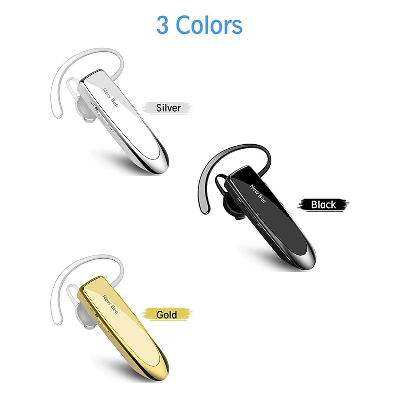 Bluetooth Earpiece V5.0 Wireless Handsfree Headset with Microphone 24 Hrs Driving Headset 60 Days Standby Time for IPhone Android Samsung Laptop Trucker Driver 2025 - NZ $40.19 –P10