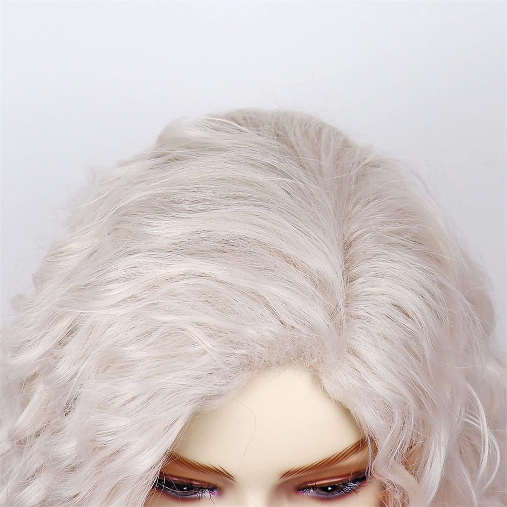 Presentes de Carnaval Peruca Ombre Loira Acinzentada Cacheada Longa para Mulheres Brancas Peruca Sintética Fluffy 80s Carnaval de Natal Fantasia para Mulheres Big Volume Tons de Marrom Loiras Perucas de 2025 por $28.99 –P6