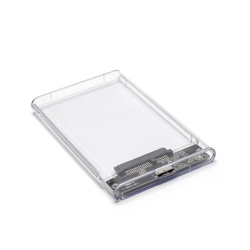 Festplattengehäuse 2,5 USB 3.0 SATA-Gehäuse transparenter externer Caddy HDD SSD 2025 - $12.99 –P3