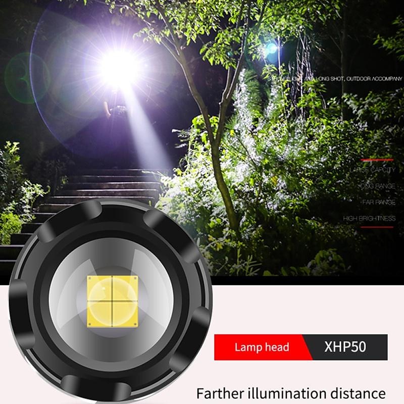 2025年 強力な LED 懐中電灯ハイパワー 18650 usb 充電式ズーム釣りランタン 5 モード防水自転車ライト戦術的なトーチ コレクション – $24.99 –P9