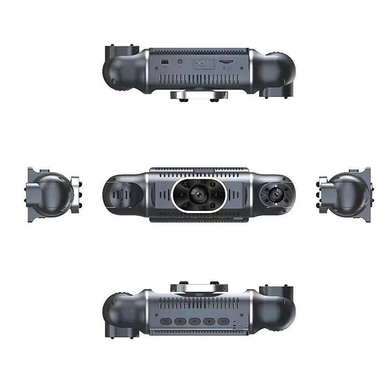 Q9 1080p Nytt Design / HD / 360 ° overvåking Bil DVR 170 grader Bred vinkel 3 tommers IPS Dash Cam med Nattsyn / G-Sensor / Parkeringsmodus 8 infrarøde LED Bilopptaker 2025 - $126.99 –P1