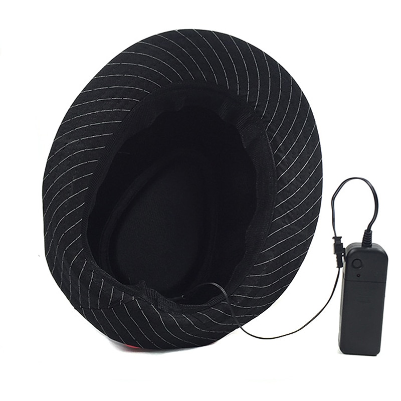 Luminous Hat Gentleman Performance Hat LED Glow Top Hat Party Gift Birthday Wedding Costume Christmas Halloween Supplies 2025 - $28.99 –P7