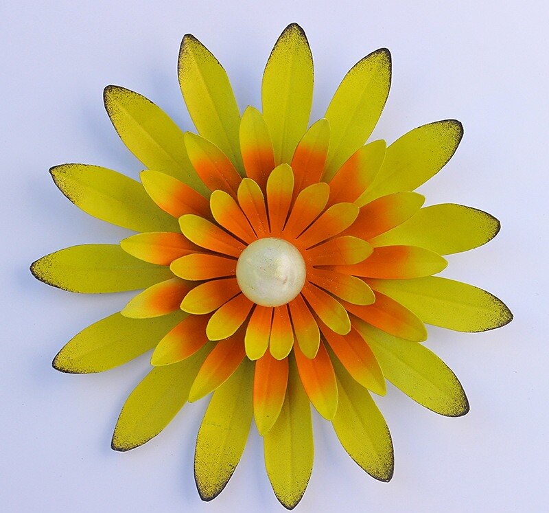 1 kpl metallikukkia seinäkoristelu kukka seinäveistos, käsinmaalattu kukkaveistos, metalliseinä taide ripustettava seinäsisustus sisätiloihin kotitoimistoon kylpyhuone keittiö makuuhuone olohuone 2026 - $11.49 –P9