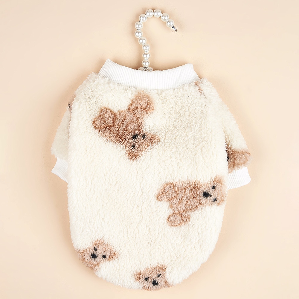 Koirat Kissat College Muoti Vapaa-aika Talvi Lämmin Hengittävä Pehmeä Pestävä Mukava ulko- Rento / arki Koiran vaatteet for Bichon Frise Pomeranian Pienelle lemmikille papillon Small 2025 - $18.99 –P3
