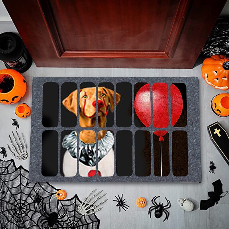 halloween bohóc padlószőnyeg lábtörlő 3D nyomtatás csapda nappali hálószoba éjjeli szőnyeg 2025 - $10.99 –P3