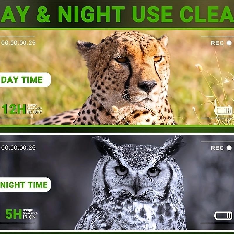 Night Vision Goggles With 5X Digital Zoom Camera NV Binoculars Telescope With Long Infrared Viewing Distance At Night For Hunting And Camping (Built-in Rechargeable Battery) 2025 - $77.99 –P8