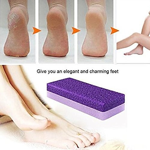 Foot Pumice Stone For Feet, Callus Remover And Foot Scrubber And Pedicure Exfoliator  Tool For Dead Skins