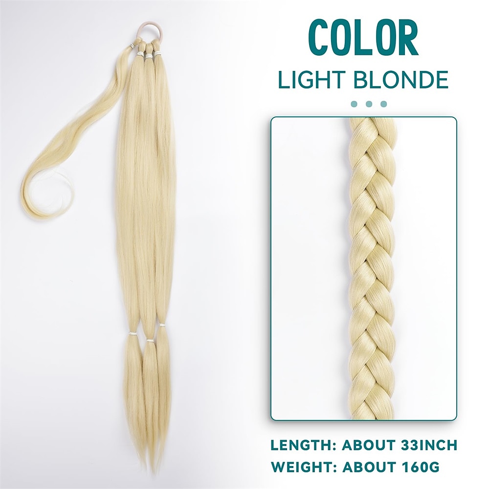 lang gevlochten paardenstaartverlenging met steil haar wikkel rond paardenstaart hair extensions met haarband zacht gezond synthetisch haar stuk voor vrouwen meisjes dagelijks 2026 - $16.49 –P10