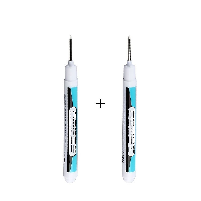 1/2 pz set di pennarelli per vernice permanente bianca per legno roccia plastica pelle vetro pietra metallo tela ceramica marcatore foro profondo 0,7 mm del 2025 a $7.99 –P9