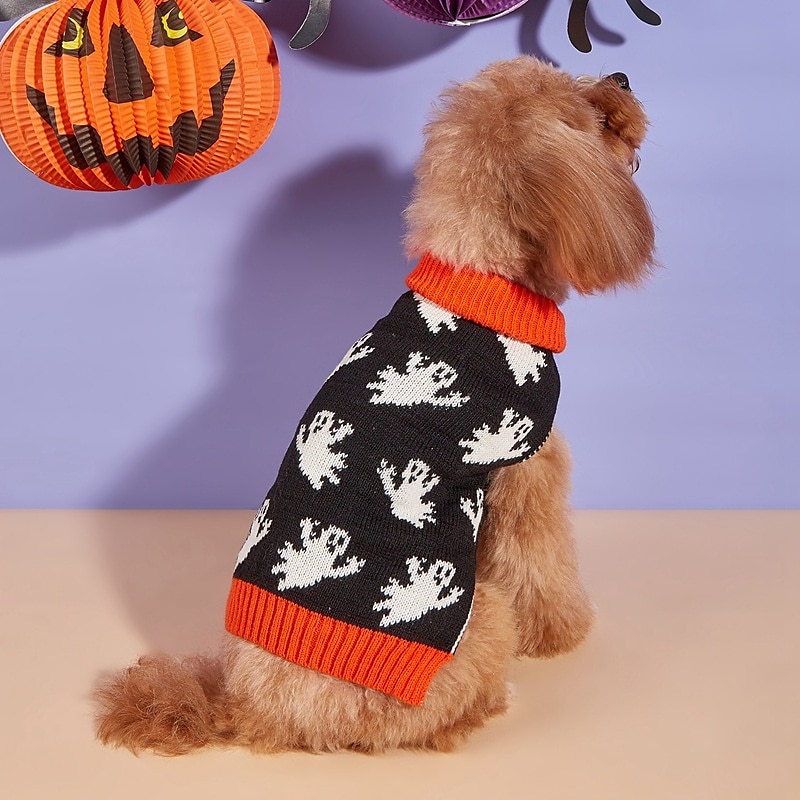 Câini Pisici Pulovere Jumper Misto Petrecere Iarnă Respirabil Απαλό Lavabil Comfortabil Halloween În aer liber Halloween Casul / Zilnic Îmbrăcăminte pentru câini for Bichon Frise Pomeran un Animalut 2025 - $27.99 –P7
