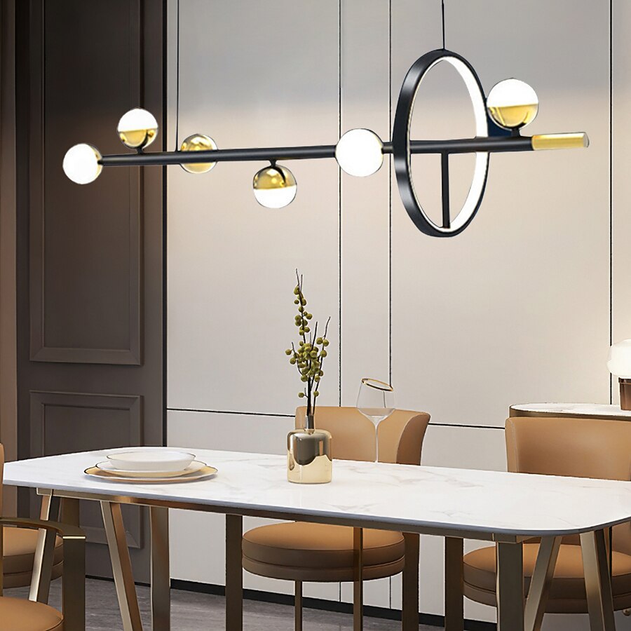 Ceiling Pendant Light Globe Design Modern Pendant Light for Dining Room Kitchen Restaurant Bar Creative Golden Lighting Fixtures Nordic Line Hanging Ceiling Lamp 110-240V 2025 - $649.99 –P5