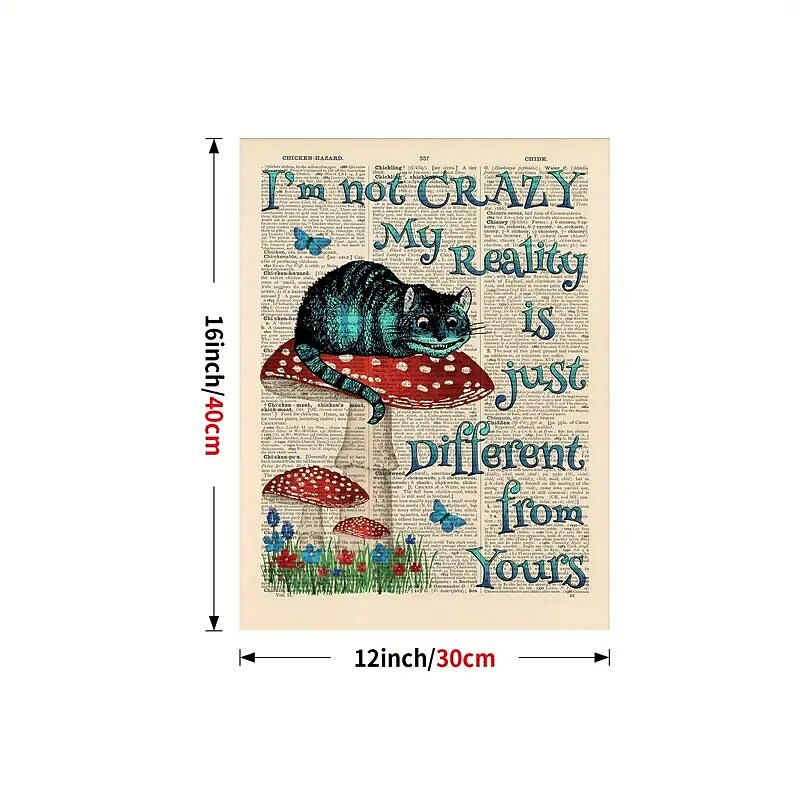 halloween fali művészet vászon alice csodaország nyomatok és poszterek absztrakt portré képek dekoratív szövetfestés nappaliba képek keret nélkül 2025 - $18.99 –P2