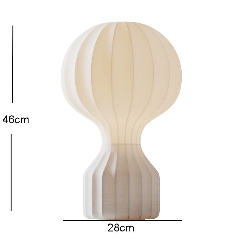 lámpara de mesa globo de aire caliente blanco cálido 18 "28" lámpara de mesa led lámpara de escritorio deco creativa moderna minimalista sala de estar dormitorio restaurante de cabecera seda de gusano 2025 - $218.99 –P11
