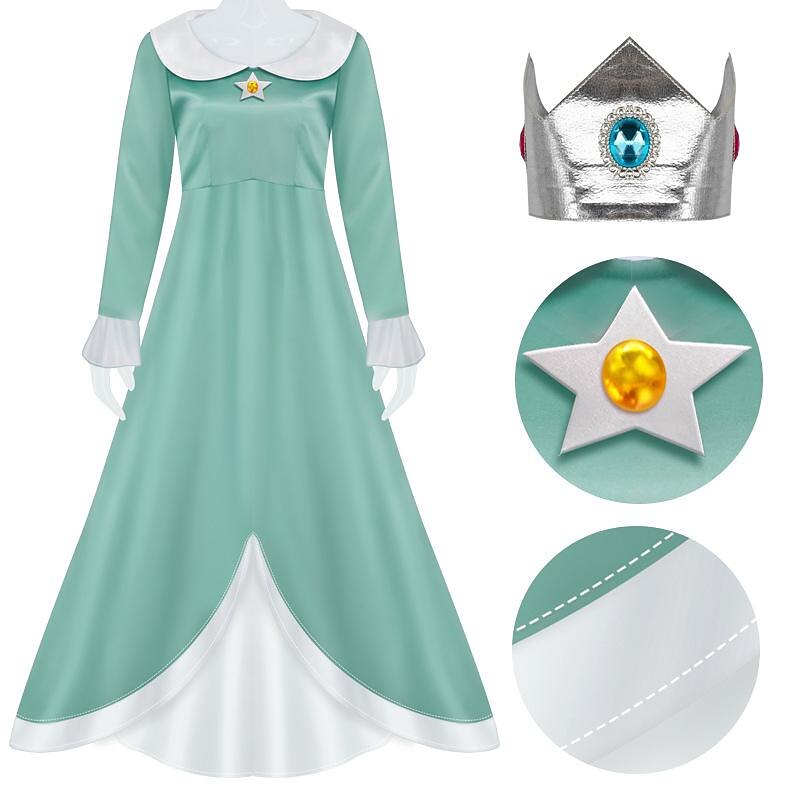 principessa pesca Costume Cosplay Mascherata Accessori Cosplay Cosplay di film for Per donna Ragazze Bambini Adulti Carnevale Mascherata del 2025 a $61.99 –P11