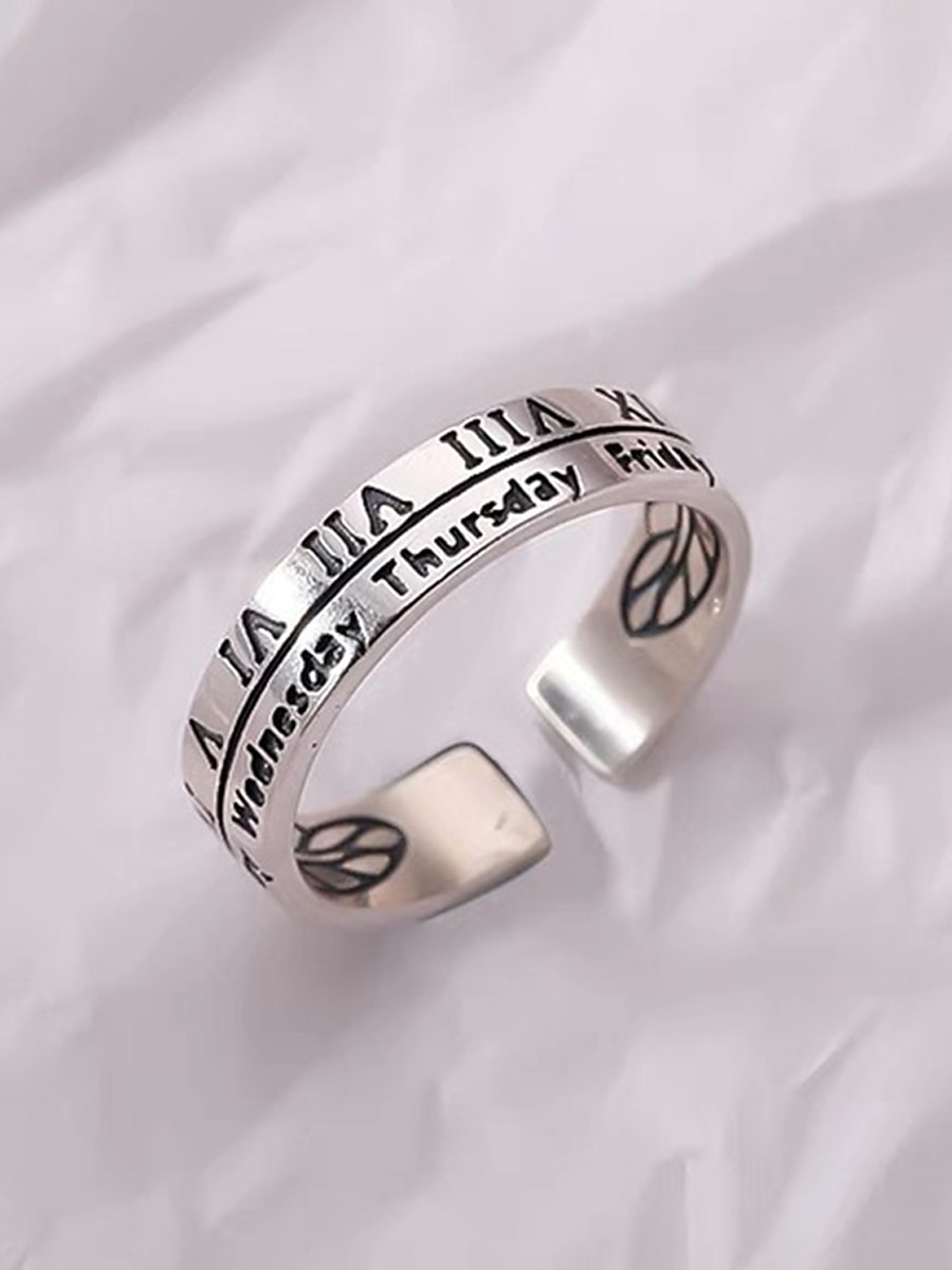 Damen Ringe Modisch Outdoor Buchstabe Ring 2025 - $7.49 –P1