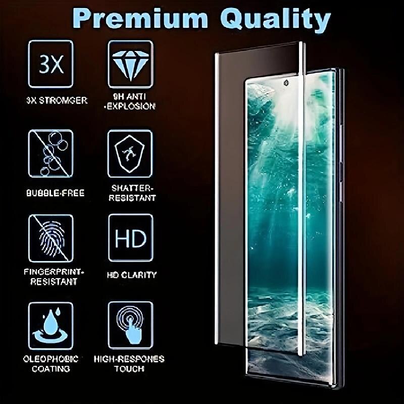 2 pcs Screen Protector For Samsung Galaxy S24 Ultra Plus S23 S22 S21 S20 Ultra Plus FE S10 Note 20 Ultra 10 Plus Note10 Lite Tempered Glass 9H Hardness Anti Bubbles Anti-Fingerprint High Definition 2025 - $10.99 –P2