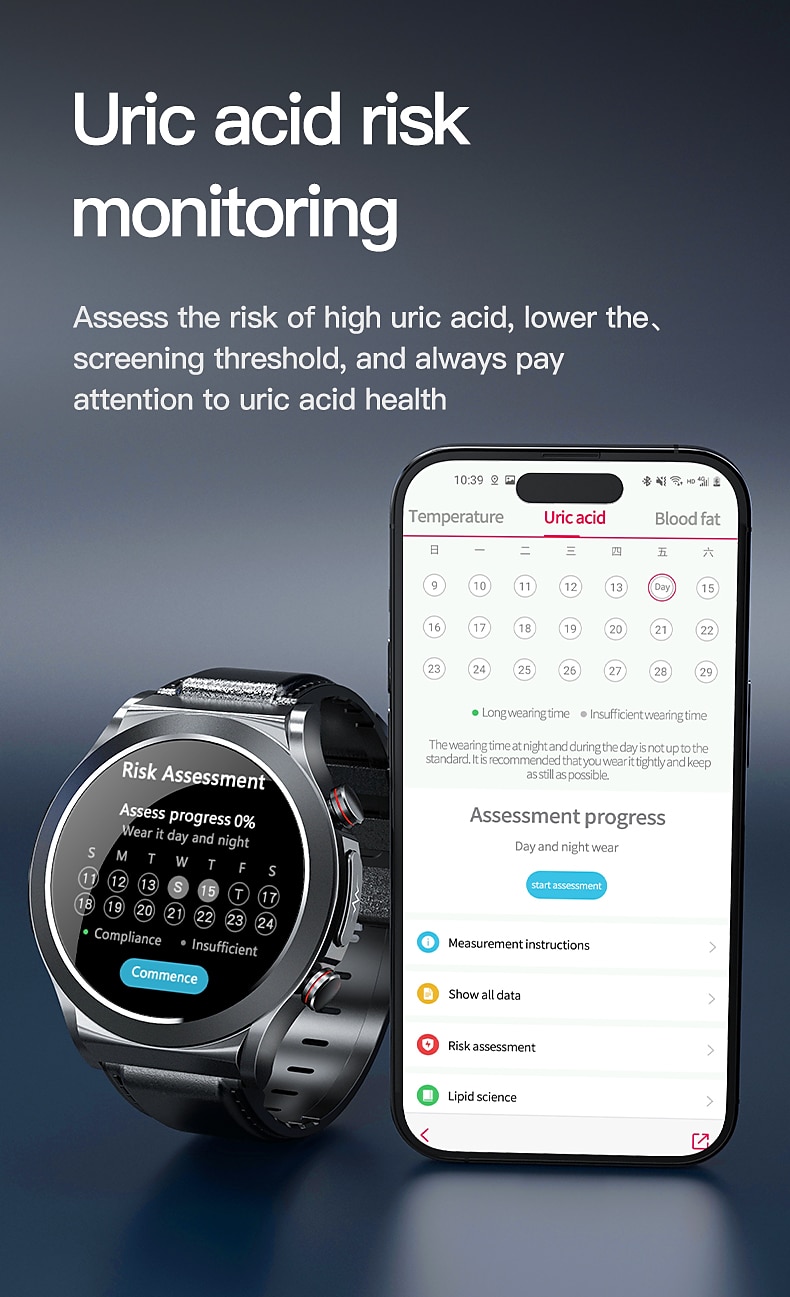 iMosi tk21P Slimme horloge 1.39 inch(es) Smart horloge Bluetooth Temperatuurbewaking Stappenteller Gespreksherinnering Compatibel met: Android iOS Dames Heren Waterbestendig Mediabediening 2025 - $97.79 –P8