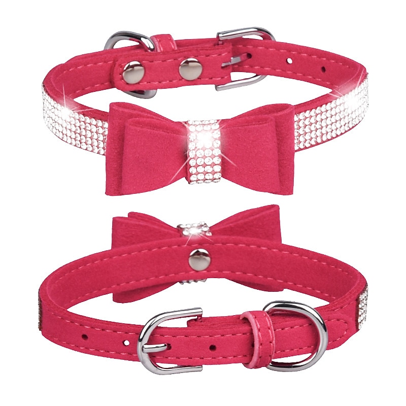 Prodotti per cani Prodotti per roditori Collari Cravatta / Papillon Regolabile Portatile Duraturo Esterno Marcia Strass del 2025 a $16.99 –P7