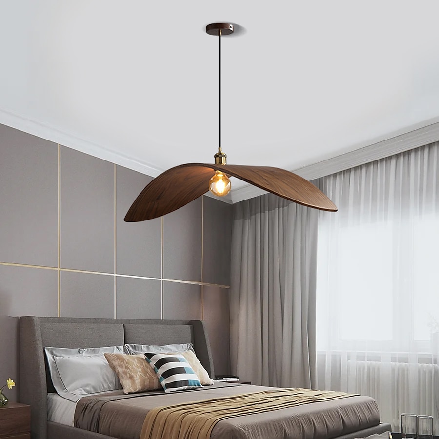 LED Pendant Light Wooden Wabi-Sabi Pendant Lights,Nordic Light Fixture,Minimalist Lamp,Wabi Sabi Lampshade,Rustic WabiSabi Ceiling Light Pendant Light 110-240V 2025 - $349.99 –P7