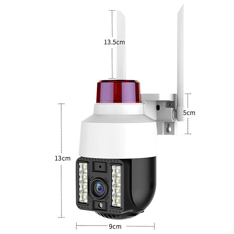 Wireless Speed Dome Security Camera Humanoid Tracking Sound and Light Alert Smart Full Color Night Vision Bilingual Intercom Outdoor PTZ IP Camera CCTV Security Surveillance Camera(720P/1080P) 2025 - $49.99 –P15