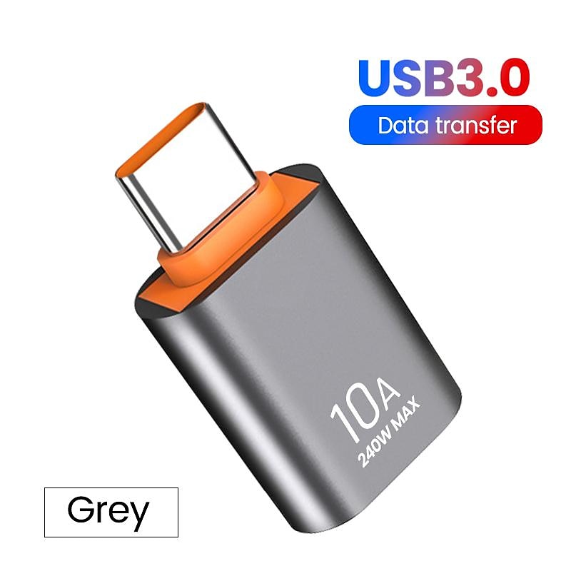3PCS Olaf 10A OTG USB 3.0 To Type C Adapter TypeC Female to USB Male Converter Fast Charging Data Transfer For Macbook Xiaomi Samsung 2025 - $12.99 –P11