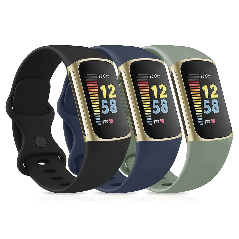 4 csomag 3 csomag 2 csomag Smart Watch Band Kompatibilis valamivel FitBit Charge 5 Szilikon Okos óra Szíj Állítható Sportszíj Csere Karszalag 2025 - $17.49 –P4