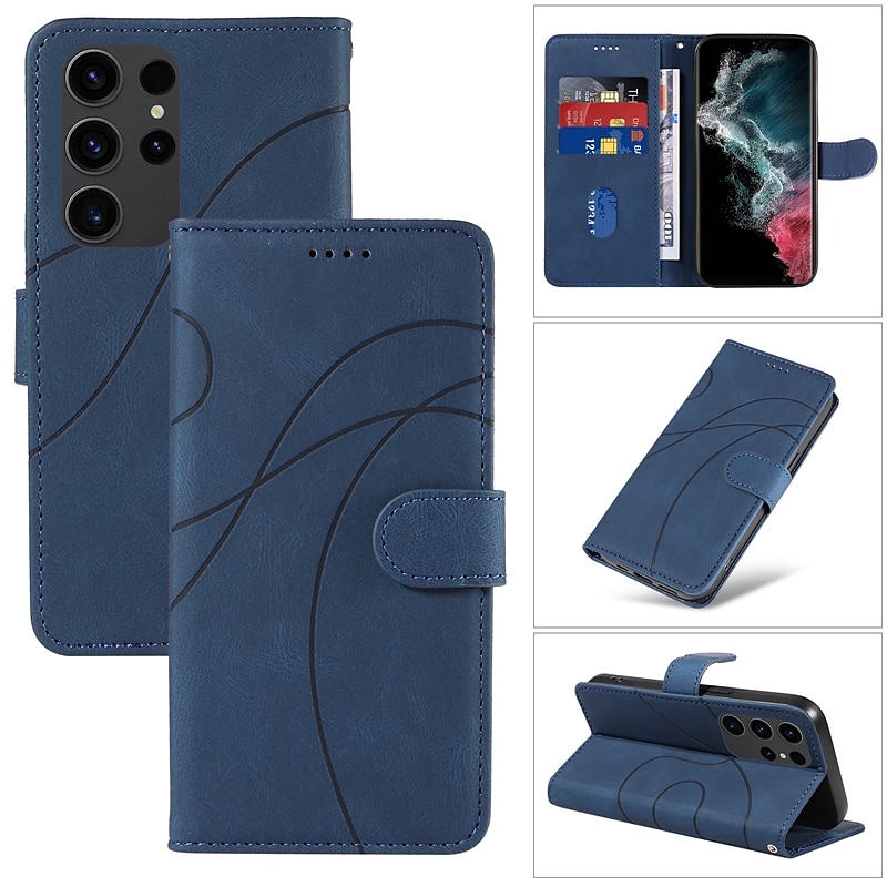 τηλέφωνο tok Για Samsung Galaxy S23 S22 S21 S20 Ultra Plus FE Α54 Note 20 Ultra 10 Plus Α73 S25 Ultra Θήκη κάρτας πορτοφολιού με λουράκι καρπού Υποδοχές θήκης καρτών Σταντ ποδηλάτου Γεωμετρικά σχήματα 2025 - $13.99 –P19