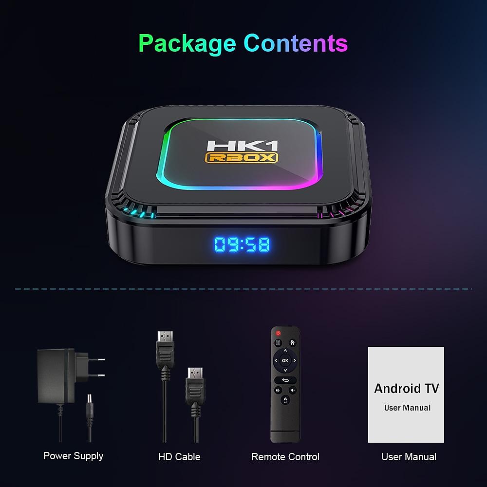 LEMFO Smart TV Box HK1 RBOX K8 Android 13 8K Android TV Box RGB Light 4GB 128GB RK3528 WiFi6 Dual Wifi 2023 PK Android 12 6K 2025 - $61.99 –P11