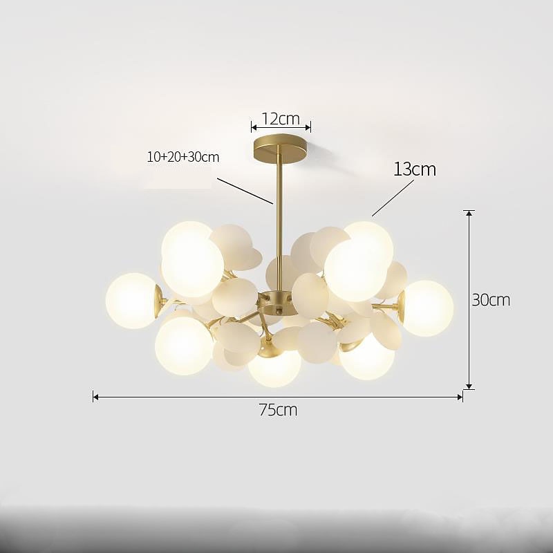 candelabru sputnik modern acrilic pandantiv 8/10/12 cap plafoniere creative corpuri de iluminat, pentru restaurant living dormitor cafenea art deco 110-240v 2025 - $343.99 –P5