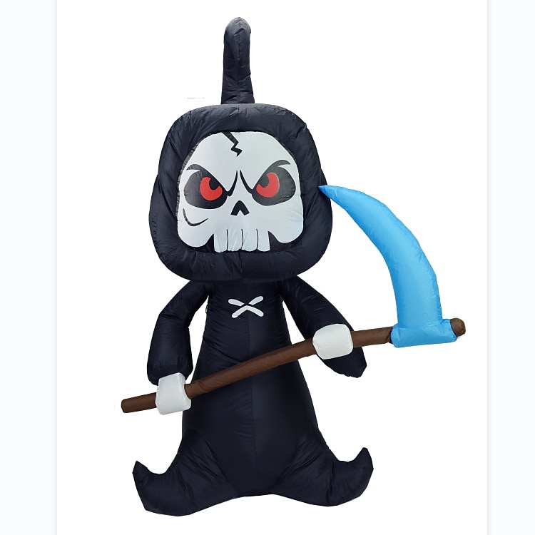 6FT Halloween Decoration Inflatable Halloween Grim Reaper Blow Up Yard Decoration Clearance with LED Lights Built-in for Holiday/Party/Yard/Garden 2025 - $73.99 –P5