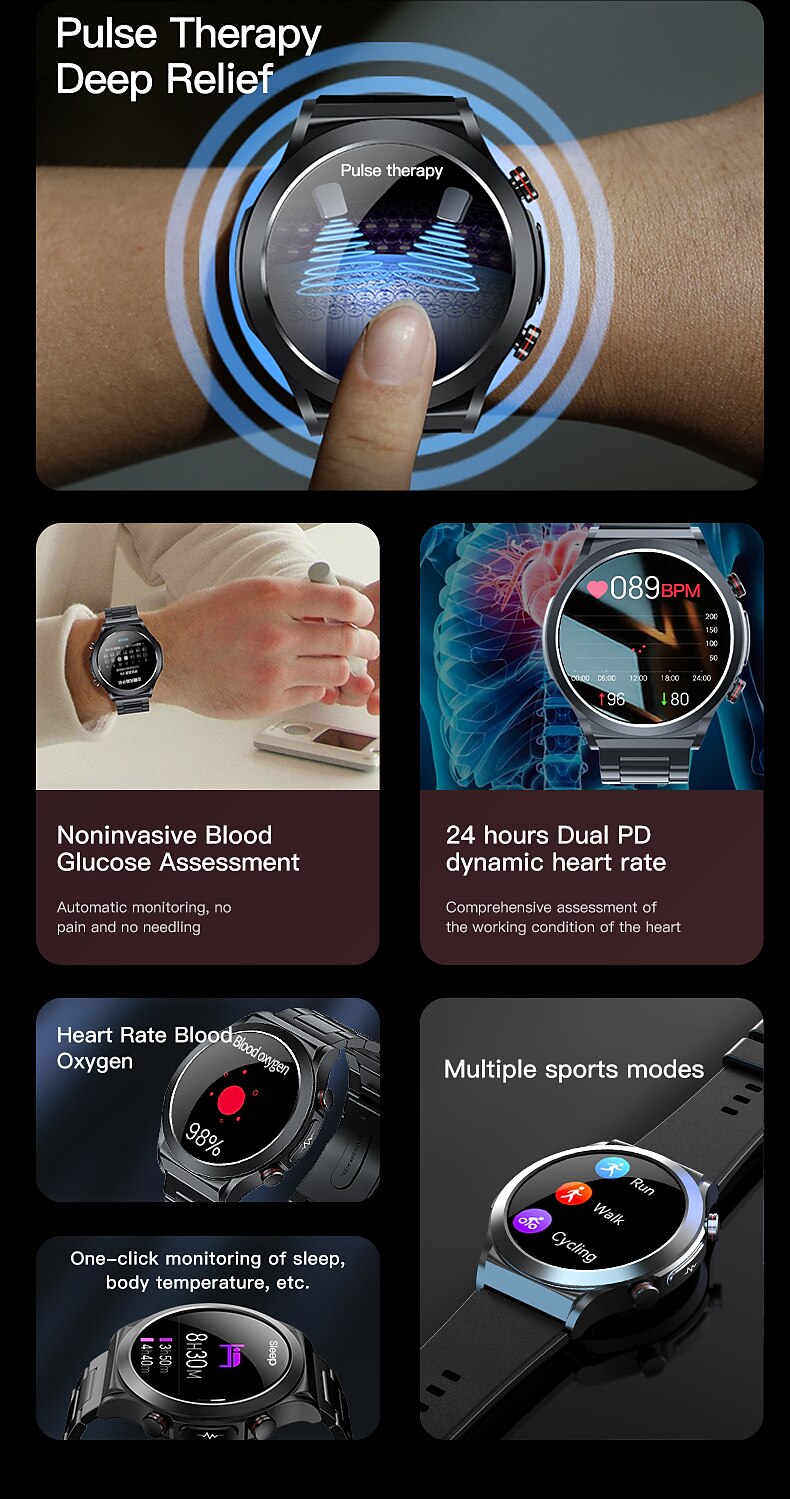 iMosi tk21P Slimme horloge 1.39 inch(es) Smart horloge Bluetooth Temperatuurbewaking Stappenteller Gespreksherinnering Compatibel met: Android iOS Dames Heren Waterbestendig Mediabediening 2025 - $97.79 –P3