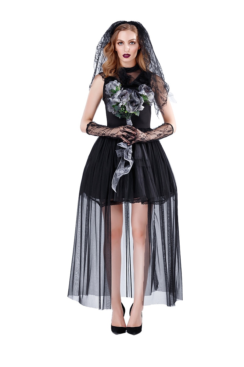 Beetlejuice Duch nevěsta Lydia Deetzová Šaty Cosplay kostým Sukénka Dospělé Dámské Večírek Karneval Jednoduchý karnevalový kostým 2025 - $44.99 –P8