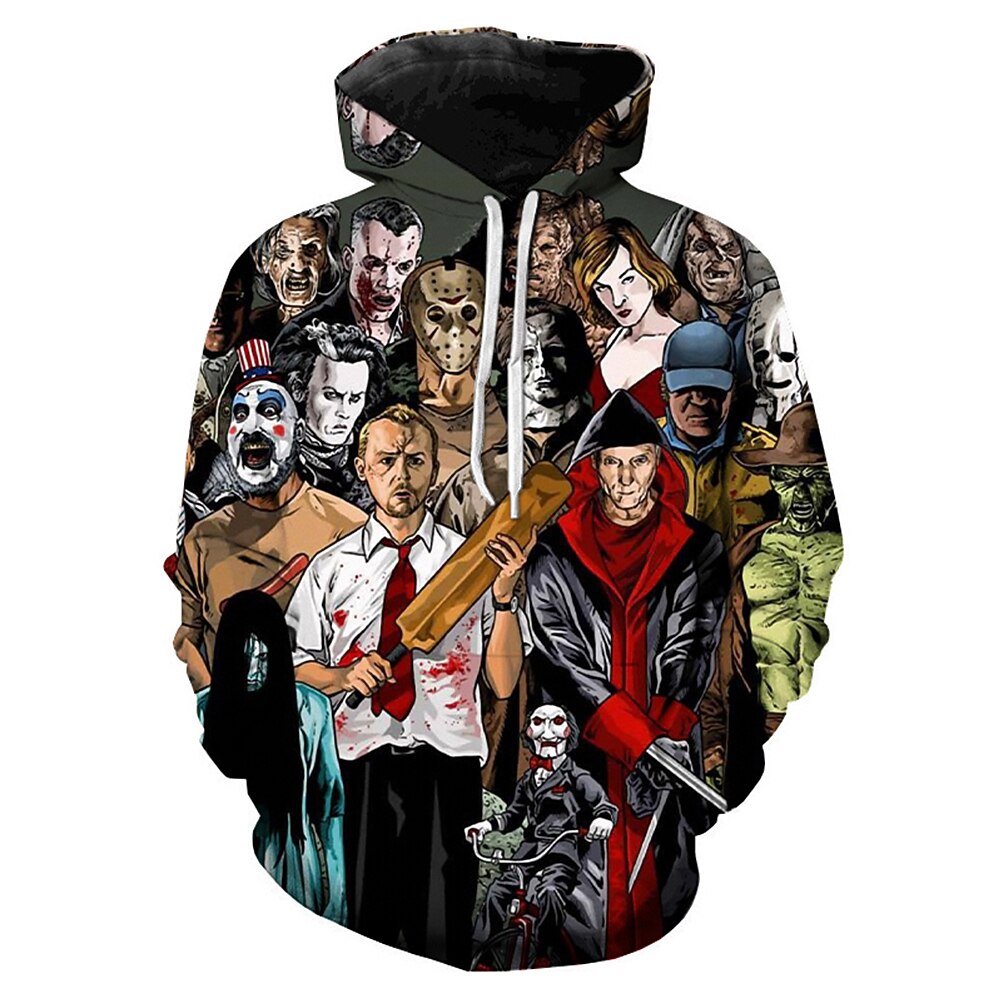předvečer Všech svatých Zombie Kapuce Tisk 3D Přední kapsa Grafika Pro Pro páry Pánské Dámské Dospělé předvečer Všech svatých Karneval Plesová maškaráda 3D tisk Dovolená předvečer Všech svatých 2025 - $30.99 –P4