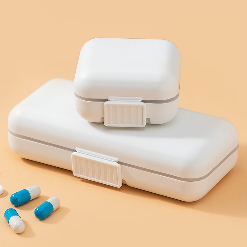 Scatola portapillole sigillata portatile da 1pc, mini portapillole portatile con scomparto, custodia per pillole da viaggio, contenitore per medicinali del 2025 a $7.49 –P4