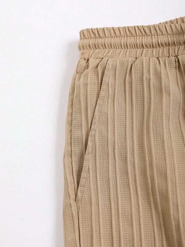 Per uomo Due pezzi Camicia Estiva Set abbinati Abbigliamento da spiaggia Camicia casual Camicia con Bottoni Nero Bianco Rosa Rosso Blu marino scuro Manica Corta Semplice Strisce / increspature Bavero del 2026 a $31.99 –P5