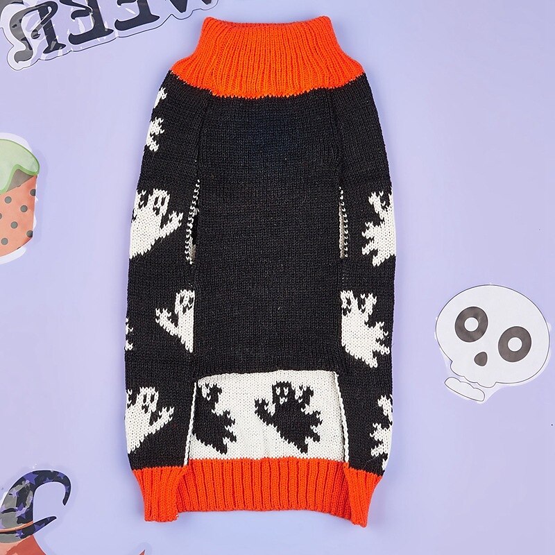 Câini Pisici Pulovere Jumper Misto Petrecere Iarnă Respirabil Απαλό Lavabil Comfortabil Halloween În aer liber Halloween Casul / Zilnic Îmbrăcăminte pentru câini for Bichon Frise Pomeran un Animalut 2025 - $27.99 –P10