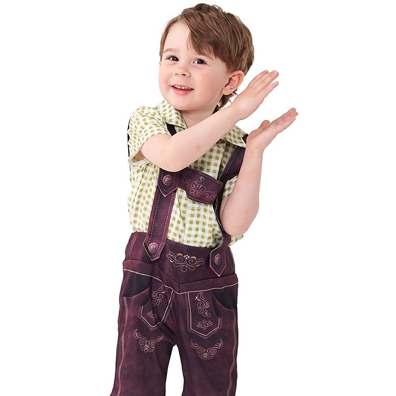 Carnival Oktoberfest Beer Costume Cosplay Costume Cosplay Cosplay Wiesn Boys Carnival Party Traditional Style Cloth Shirt Pants 2025 - $35.99 –P9